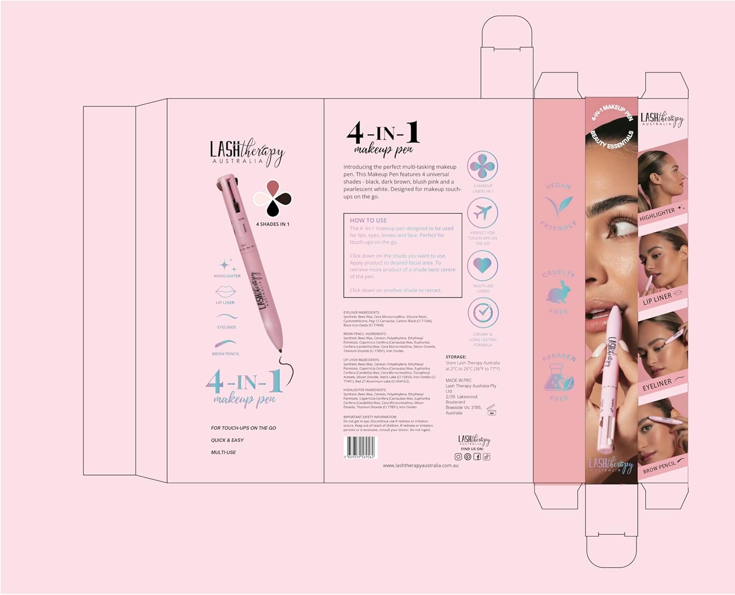 4-in-1 Multi-Effect Makeup Pen – Eyeliner Magic in One Tool!